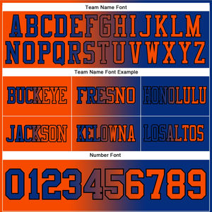 Camiseta de fútbol americano de primera calidad al por mayor, logotipo personalizado, poliéster auténtico, azul real, naranja, malla transpirable, pantalones cortos de alta calidad - Product Image 3