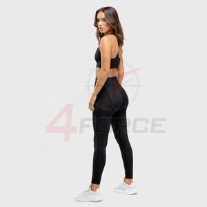 <b>Women's</b> Custom Graphic Mesh Sports Bra Set High Waist Four Way Stretch Moisture Wicking for Workout and Gym Yoga Leggings - Product Image 5