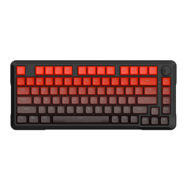 Unionwell Magnetic Axis Wired Mechanical Gaming Keyboard 0.01 Hall Switch Gasket Structure Hot-Swap Keyboard with Knob Control