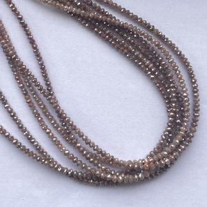 2mm 3mm 4mm Natural <b>Red</b> Diamond Faceted Rondelle <b>Beads</b> Wholesale Real Diamonds Fine Luxury Jewelry Online Making Bracelets Thin - Product Image 2