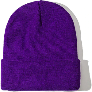 OEM Rib Knit Beanie <b>Hat</b> <b>Winter</b> Cuffed Cap Women Men Soft Warm Stretch Plain Skull Cap Wholesale <b>Hat</b> Beanies - Product Image 2