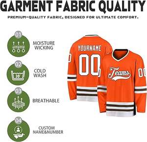 ชุดเครื่องแบบเล่นกีฬาเสื้อเจอร์ซีย์แขนยาวแห้งเร็วสำหรับผู้ชายชุดเครื่องแบบกีฬาฮ็อกกี้น้ำแข็งแห้งเร็วผลิตตาม2025 - Product Image 2