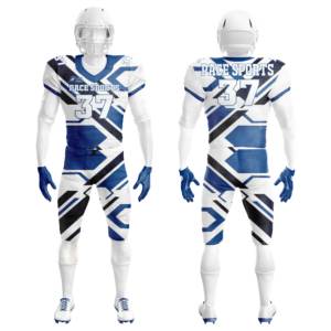 Conjuntos de ropa de fútbol americano juvenil 2025 de alta calidad OEM, camisetas con uniformes de sublimación de manga corta - Product Image 1