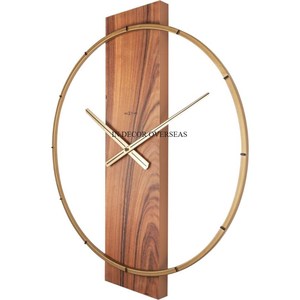 Recién llegado, reloj de pared de diseñador único de lujo hecho de Metal de calidad Superior chapado en oro para la decoración de la sala de estar y el vestíbulo del hogar - Product Image 5