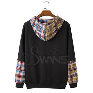 Venta al por mayor OEM servicio personalizado logotipo sudaderas con capucha de los hombres 100% algodón ligero con patrón sólido para el invierno - Product Image 2