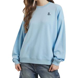 Sudadera de cuello redondo con logotipo personalizado para mujer, venta al por mayor, nueva colección, algodón liso con material de seda para uso diario - Product Image 5