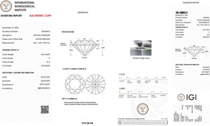 Vrais diamants 1.0 carat H couleur grade VS2 clarté excellente coupe et poli IGI certifié diamants solitaires naturels en vrac OEM - Product Image 2