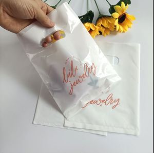 Gran oferta, bolsa de compras con mango troquelado, bolsa de plástico con mango de parche, superficie de impresión de huecograbado, se aceptan pedidos personalizados - Product Image 4