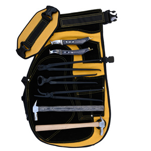 Best Seller Equine Farrier Kit Yellow Protective Leather Apron Dual Hammers Set Back Hoof Knife Nail <b>Puller</b> Clincher Nipper - Product Image 2