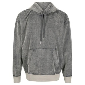เสื้อฮู้ดล้างกรดของผู้ชายเสื้อฮู้ดสีพื้นเรียบเรียบขนาดพลัสไซส์ - Product Image 1