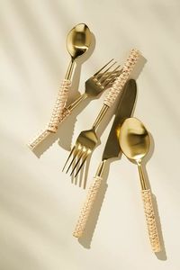 Hermoso y práctico juego de cubiertos de metal diseñado para un uso a largo plazo, para necesidades de alta resistencia y atractivo estético, acero espejado - Product Image 4
