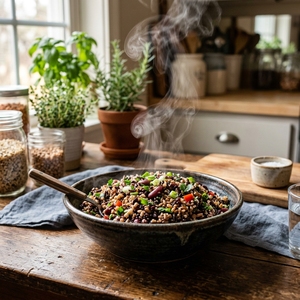 Mezcla de Arroz Negro Orgánico y Frijoles Rojos - Granos Integrales Saludables y Nutritivos a Granel - Product Image 2