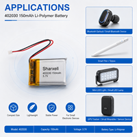 Batterie rechargeable Li-polymère 3,7 V en pochette 402030 502030 602030 703040 pour l'électronique OEM Sharxell