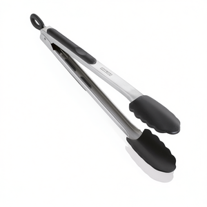 PROLINE 03083 Black and Chrome Stainless Steel Barbecue Tongs (31cm) <b>BBQ</b> Tools - Product Image 2
