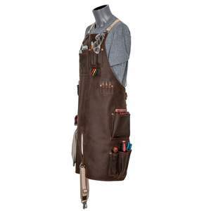 Tablier de barbecue professionnel polyvalent en cuir de vache véritable pour vêtements de travail Tablier de soudage de luxe résistant aux flammes - Product Image 2