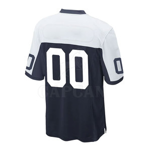Camiseta de fútbol americano de poliéster 100% de alta calidad personalizable transpirable de talla grande XL a granel con logotipo personalizado de número alto - Product Image 3
