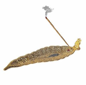 Premium Quality India Brass <b>Incense</b> <b>Sticks</b> <b>Holder</b> Agarbatti Stand with Ash Catcher Featuring Ganesh Figurine - Product Image 1