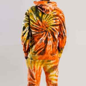 Chándal de tinte de corbata para hombre con servicio OEM, colorido, personalizado, su propio diseño de logotipo, ropa Unisex, cálido, de secado rápido, el mejor chándal único para hombre - Product Image 5