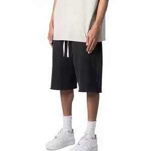 Pantalones cortos de gimnasio para hombre, 100% algodón orgánico, patrón sólido, estilo informal, logotipo personalizado, suministro a granel de la más alta calidad disponible - Product Image 3