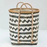 Panier de rangement à prix avantageux en bambou naturel, écologique, tissé à la main, tailles personnalisables