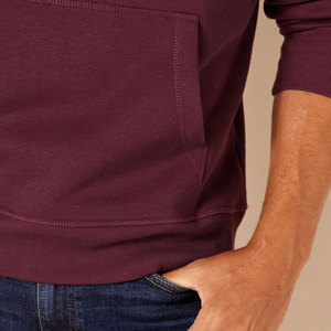 Couleur marron hommes vêtements de rue à capuche personnalisé de haute qualité 500 Gsm poids lourd tissu épais nouvelle mode coton à capuche pour hommes - Product Image 3
