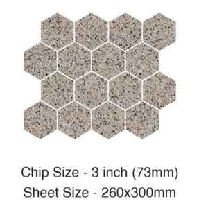 Mosaico de pared Interior/Exterior hexagonal de 3 pulgadas Premium, cerámica de vidrio brillante mate de 73mm, diseño moderno para aplicaciones de baño - Product Image 4