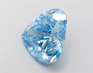 Elegante Anillo de Compromiso de Alta Gama con Diamante Azul Vivido de Corte Corazón de 6.01 Ct, Cultivado en Laboratorio, Claridad VS, Certificado IGI - Product Image 4