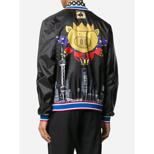 Nouvelles vestes bomber d'hiver pour hommes, broderie sur le devant, logo personnalisé imprimé, haute qualité, tendance, style aviateur, streetwear - Product Image 6