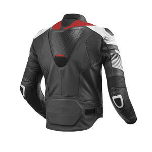 Chaqueta de moto de cuero de alta calidad para hombres con cuero real 100% y hecha en Pakistán - Product Image 4