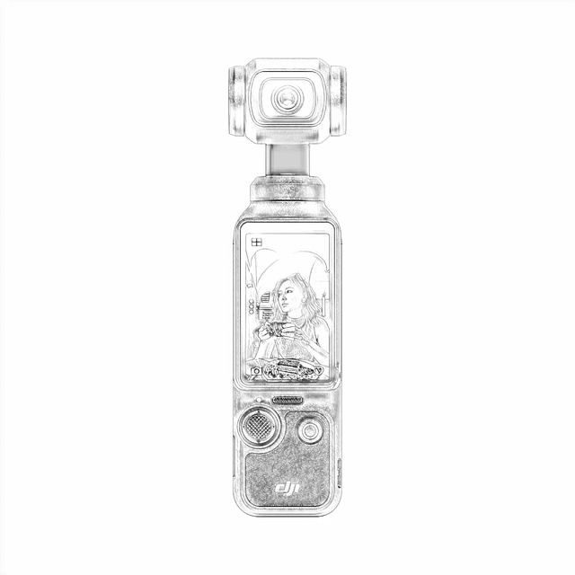Hongdak Factory Po Cket Gimbal Camera Handheld Digital Camera Travel Beauty for Os mo Po Cket 3