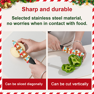 Bulk Wholesale Chef <b>Knife</b> Ceramic Coated Plastic Handle Dishwasher <b>Safe</b> for Home Cooking Factory Price Fast Shipping - Product Image 3