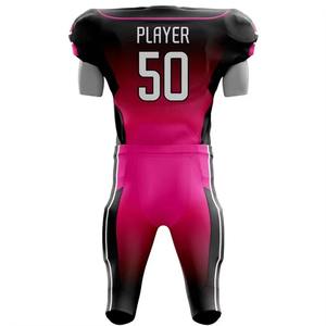 Maillots et pantalons sublimés de haute qualité à manches courtes dernier style uniforme en gros ensemble d'uniformes de football américain personnalisé - Product Image 3