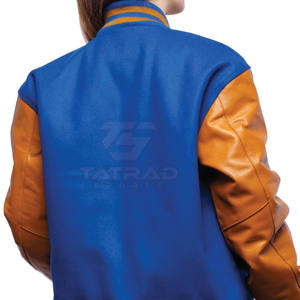 High Quality Women's Stylish Lettermen Jacket with Knitted Breathable Canvas <b>Fabric</b> - Product Image 4
