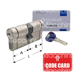 CILINDRO EN FORMA K66 CON FRICCIÓN Rotura controlada Protección antigolpes Cuerpo del cilindro y cañón protegido contra - Product Image 1