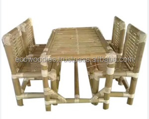 Stylish Modern Scandinavian Design Solid Wood Eco-Friendly Dining Table <b>Set</b> Chairs for Cafe <b>Restaurant</b> Living Room Bedroom Use - Product Image 6