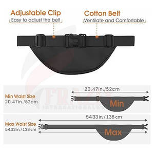 Riñonera cruzada en el pecho, riñonera multifuncional para entrenamiento al aire libre, riñonera ligera - Product Image 5