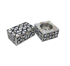 Luxury Modern Resin Incense Burner with <b>Bone</b> Inlay Best Quality Handmade Bakhoor Holder Direct from India Wholesaler - Product Image 3