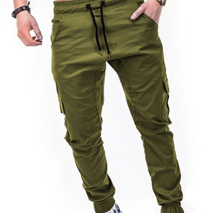 Pantalones Cargo Joggers para Hombre, Corte Recto, Casuales, 100% Poliéster, Largos, Impermeables, Transpirables, Ecológicos, Forrados de Felpa, Elásticos - Product Image 4