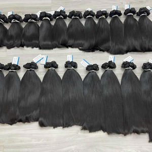 PRODUIT MEILLEURE VENTE!!! Cheveux bruts de luxe machine trame extension de cheveux humains naturel droit brut cuticule alignée - Product Image 1