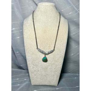 Collier Leroy James Royston avec turquoise et technologie d'incrustation en argent sterling - Product Image 3