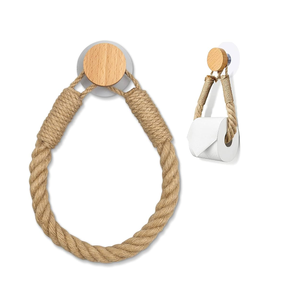 ที่ใส่กระดาษชำระแบบเชือกคอตตอนติดผนังที่ใส่กระดาษชำระในห้องน้ำ - Product Image 3