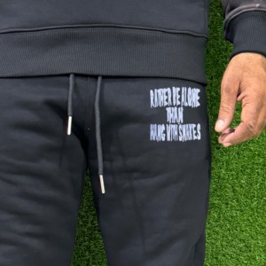 Chándal sólido con capucha para hombre de calidad personalizada con cintura elástica para correr 100% algodón tamaños y colores personalizados - Product Image 2