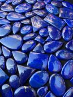 Hochwertige Anpassbare Größe Lose Lapislazuli Blaue Cabochon-Edelsteine Natürliche Halbedelsteine für Schmuckherstellung