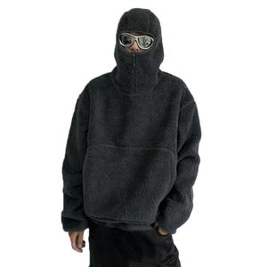 Nouveau sweat à capuche Ninja ultra doux et chaud pour l'hiver sweat à capuche Sherpa pour hommes en coton polaire cagoule à capuche - Product Image 1