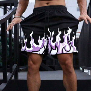 American Style High Street Fitness Basketball Shorts Respirant 100% Polyester Color Blocking Solid Pattern Unisex Team Uniforms - Product Image 1