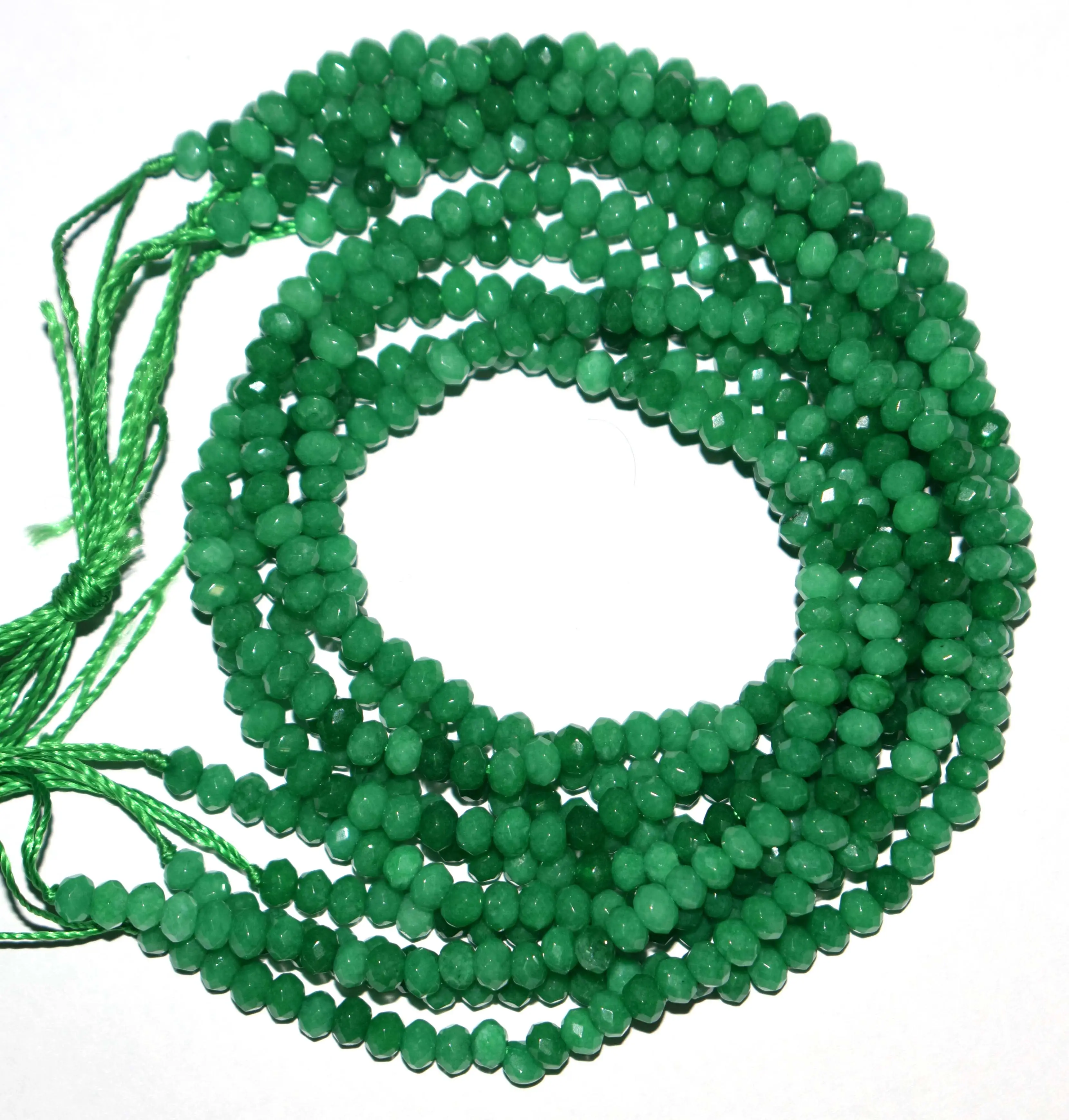Customized natural green jade gemstone 4 mm round beads 13 inch loose Smooth beads strands for Necklace bracelets jewelry making