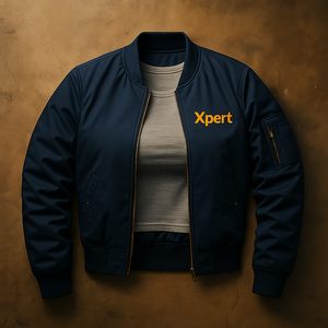 Veste de Baseball pour femmes de haute qualité hiver formel Bomber Style brodé col montant fermeture éclair vol moto-ODM/OEM enduit - Product Image 5