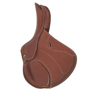 Silla de montar de cuero hecha a mano para carreras de espectáculos y entrenamiento, incluye brida de estribos de circunferencia ajustable - Product Image 6