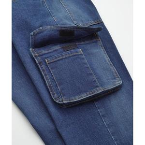 BETA Blue Stretch Work Bermudas Jeans Shorts - Product Image 3
