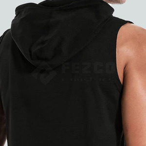 Mode tenue à la mode nouveau Design à manches longues hommes sweats à capuche sans manches Slim Fit solide couleur unie hommes sweats à capuche sans manches - Product Image 6